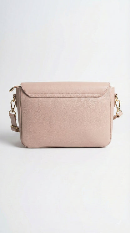 Structured Crossbody Bag in Genuine Dollaro Leather - Made in Italy - Art. 26039