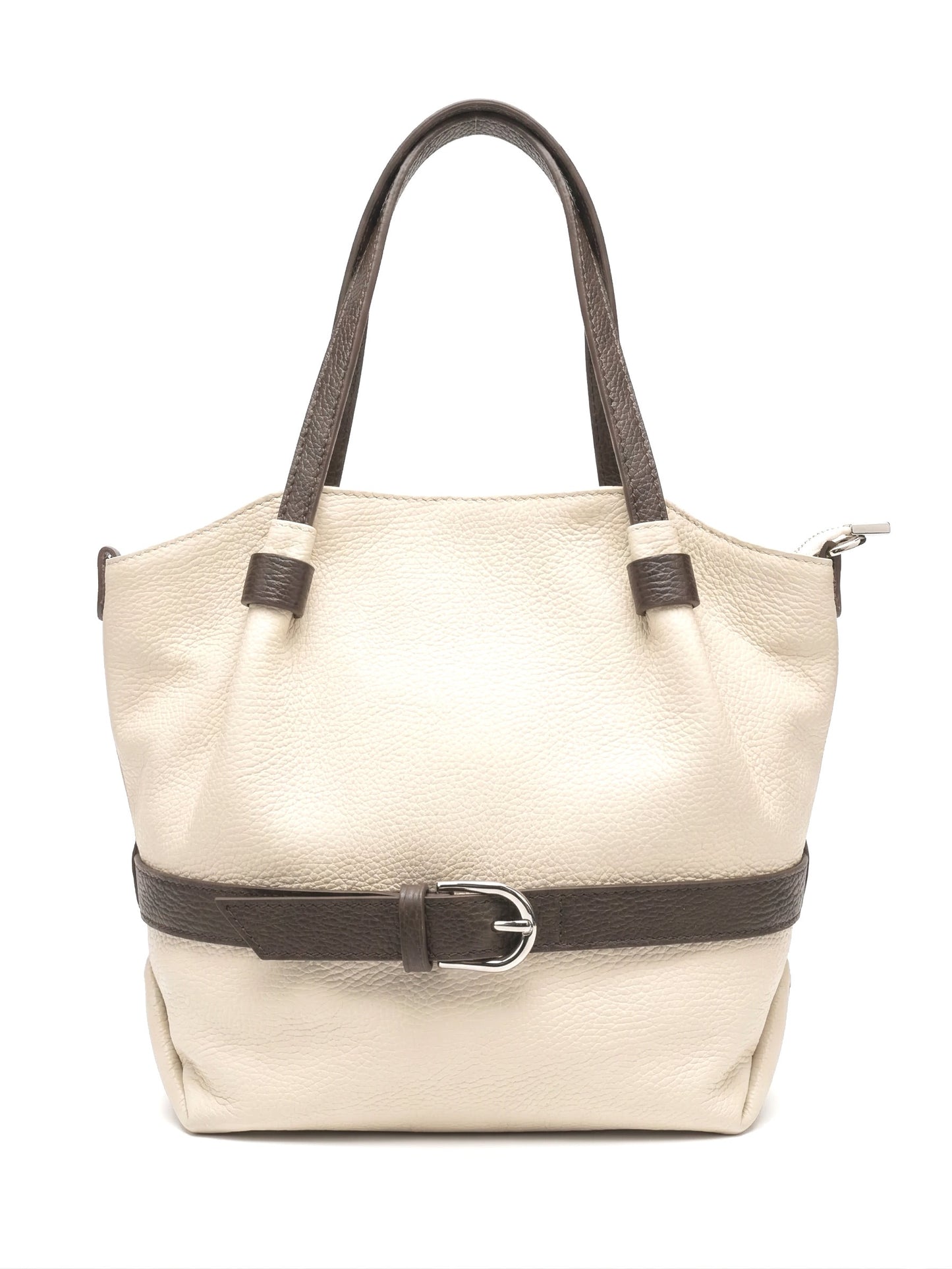 Soft Shoulder Bag in Genuine Dollaro Leather - Made in Italy - Art. 26070