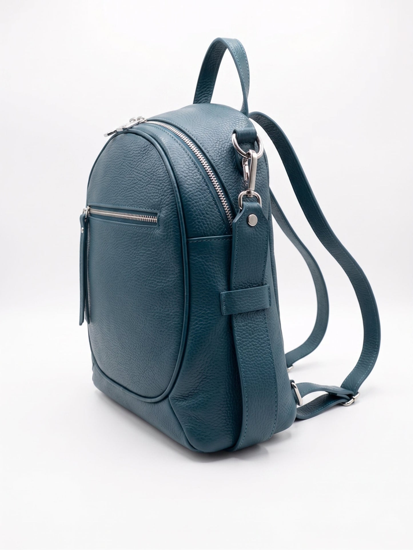 Structured Backpack in Genuine Dollaro and Croco Leather - Made in Italy - Art. 26088