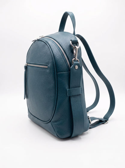 Structured Backpack in Genuine Dollaro and Croco Leather - Made in Italy - Art. 26088