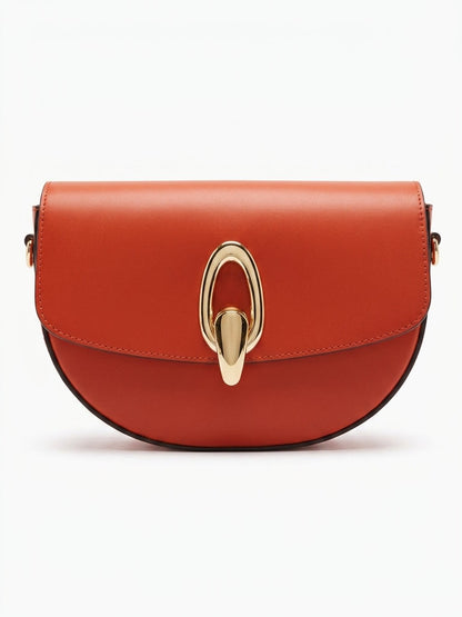 Structured Handbag in Genuine Ruga Leather - Made in Italy - Art. 26086