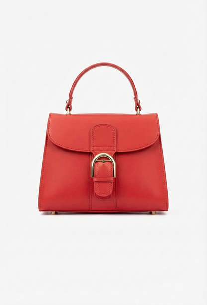 Structured Crossbody Bag in Genuine Dollar Leather - Made in Italy - Art. 25368