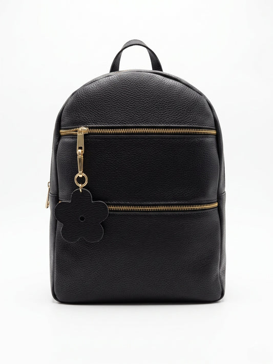 Soft Backpack in Genuine Dollaro Leather - Made in Italy - Art. 26114