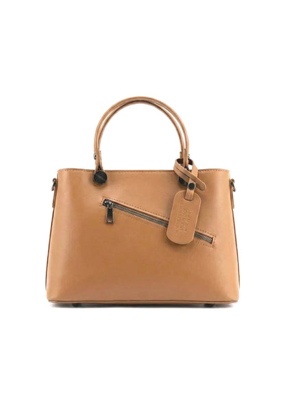 Structured Handbag in Genuine Ruga Leather - Made in Italy - Art. 25387