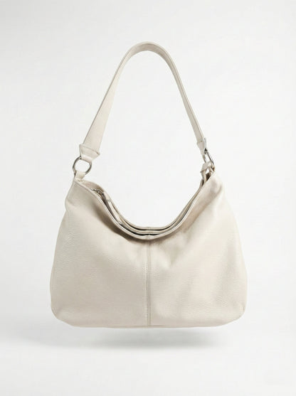 Soft Shoulder bag in Genuine Dollaro Leather - Made in Italy - Art. 26048