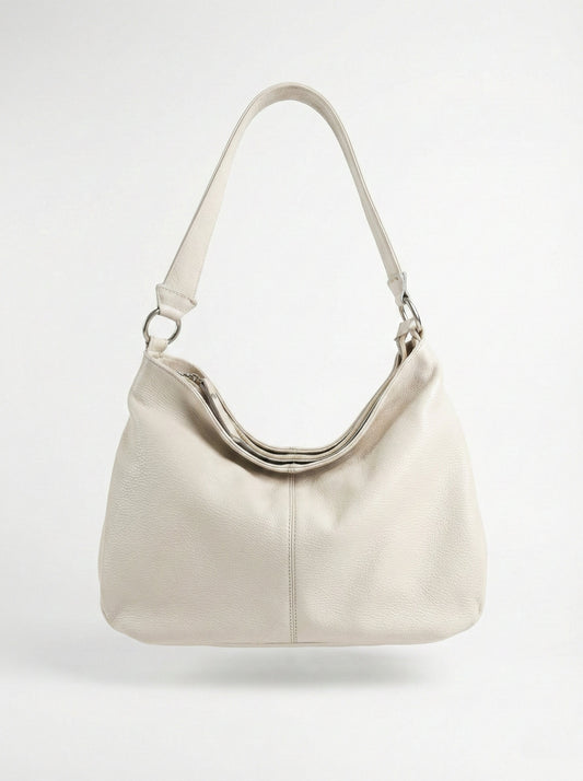 Soft Shoulder bag in Genuine Dollaro Leather - Made in Italy - Art. 26048