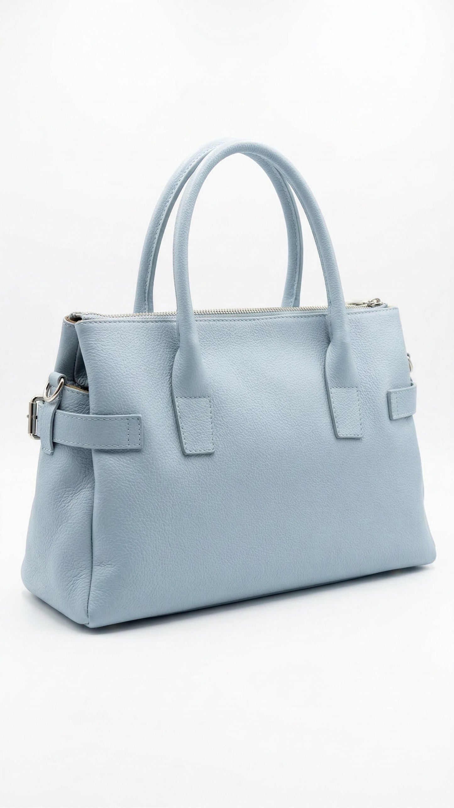 Soft Handbag in Genuine Dollaro Leather - Made in Italy - Art. 26069