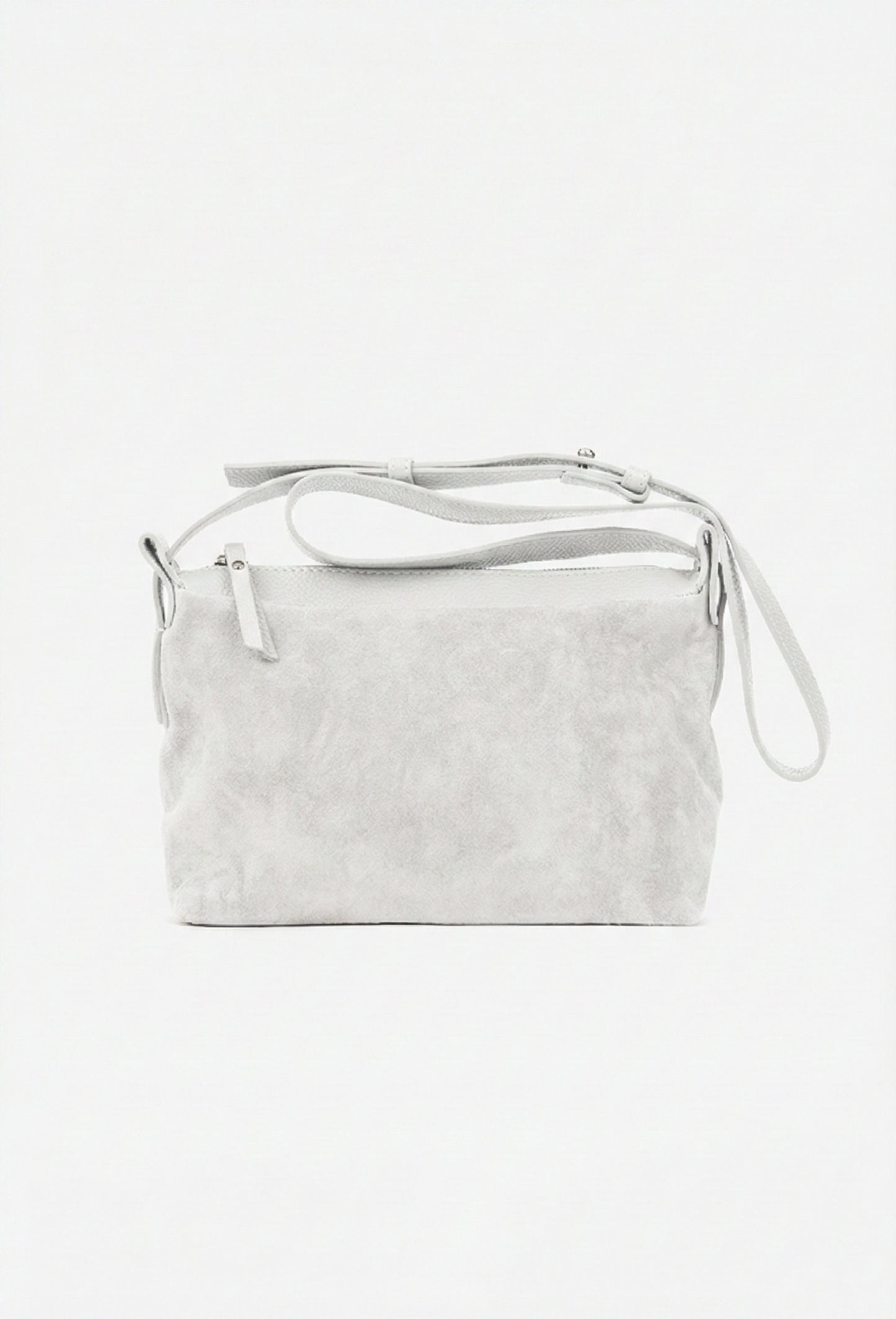 Soft Crossbody Bag in Genuine Suede Leather - Made in Italy - Art. 25400