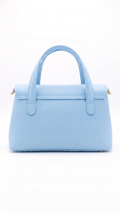 Structured Handbag in Genuine Dollaro Leather - Made in Italy - Art. 26115
