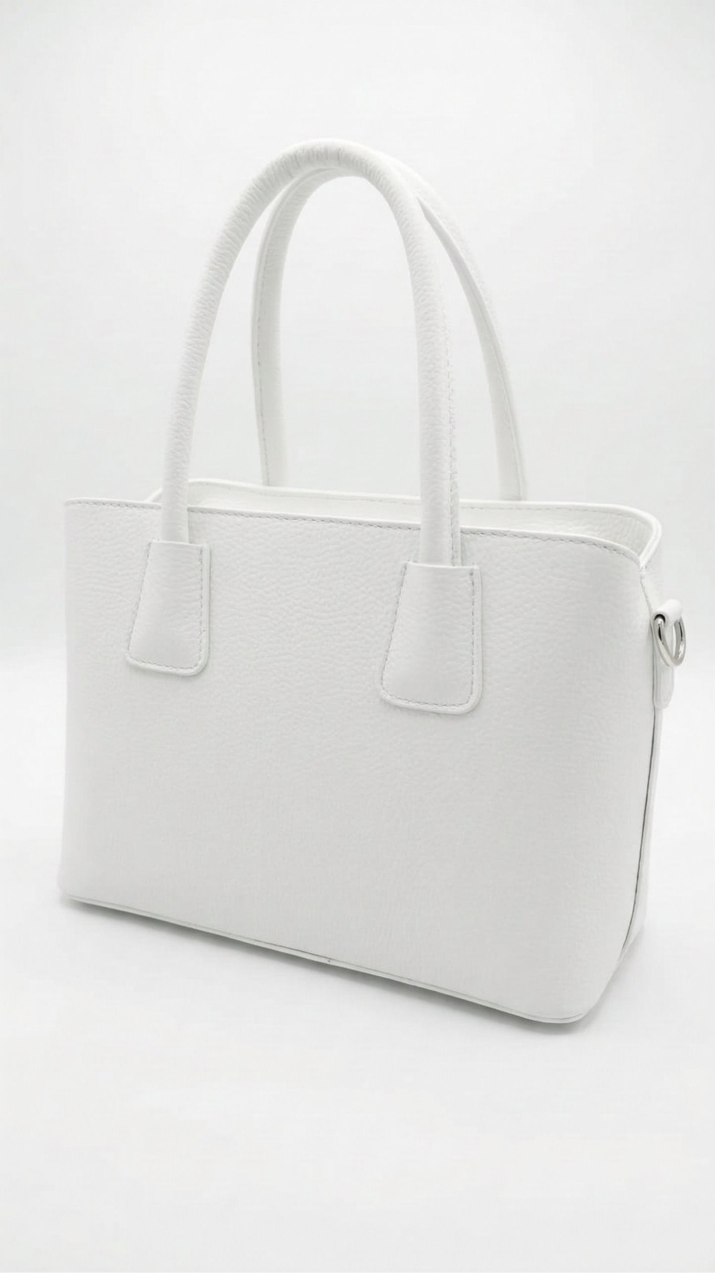 Structured Handbag in Genuine Dollaro Leather - Made in Italy - Art. 26063