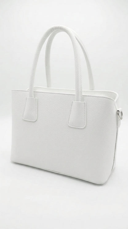 Structured Handbag in Genuine Dollaro Leather - Made in Italy - Art. 26063