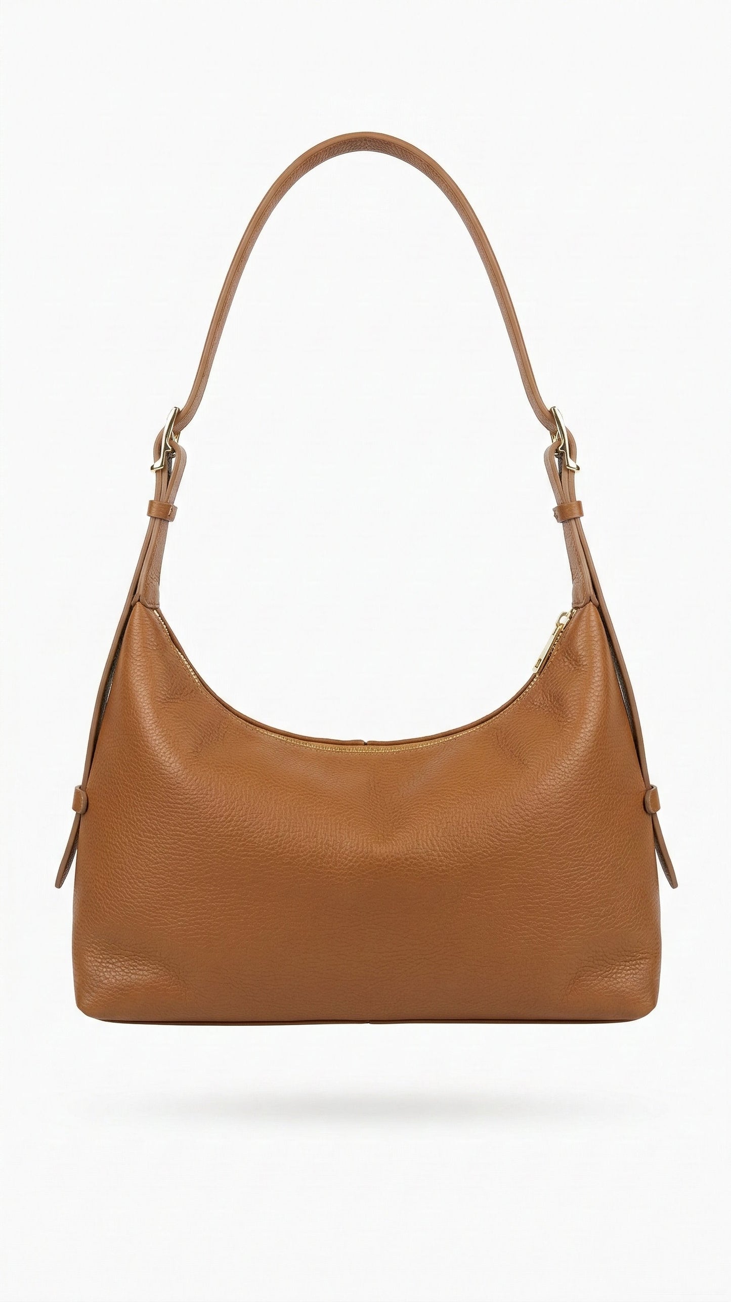 Soft Shoulder Bag in Genuine Dollaro Leather - Made in Italy - Art. 26061