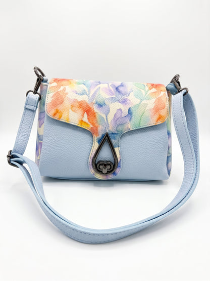 Soft Crossbody Bag in Genuine Dollaro Leather - Made in Italy - Art. 26120