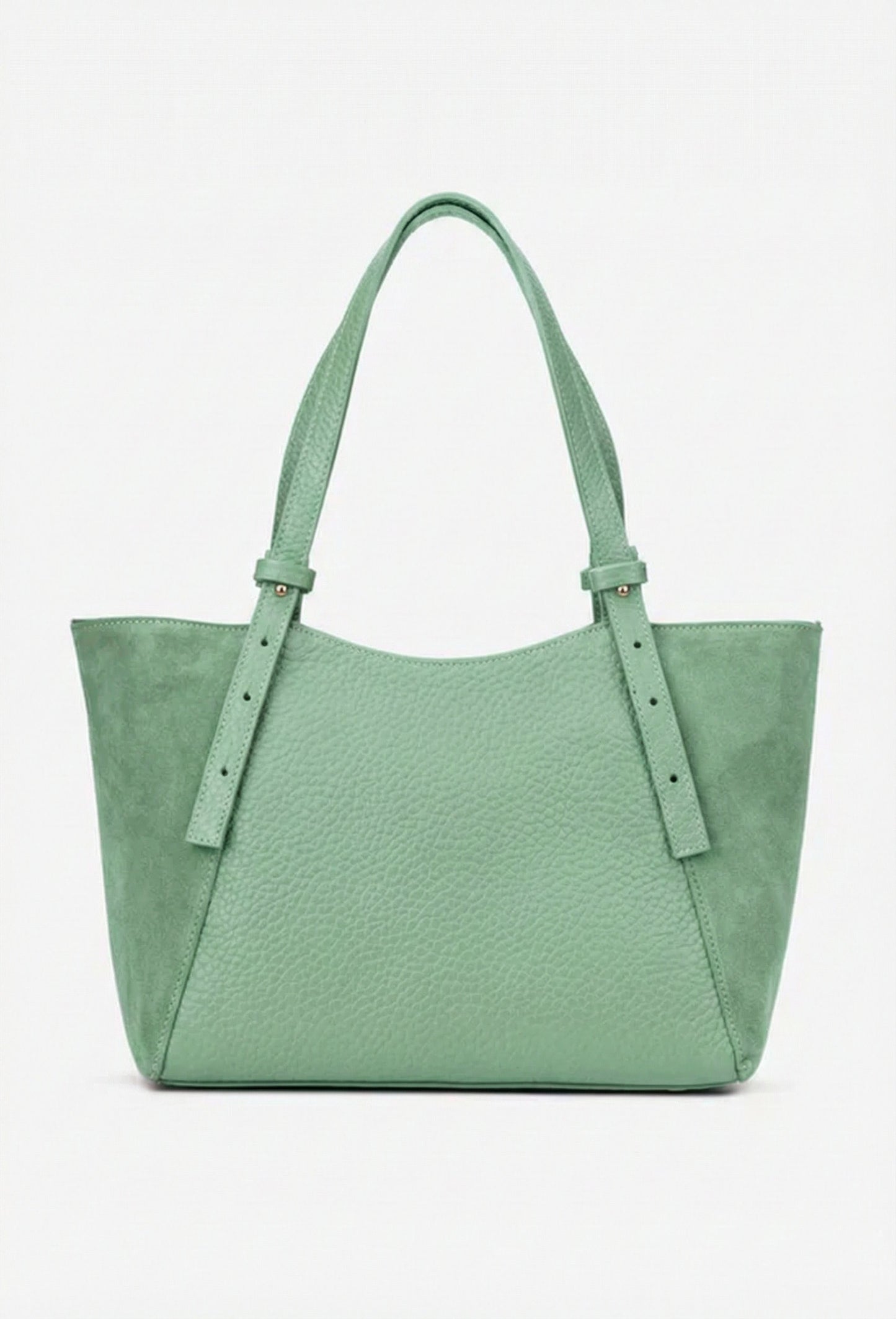 Structured Handbag in Genuine Dollar and suede Leather - Made in Italy - Art. 25404