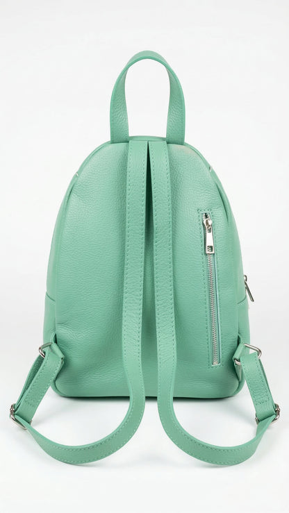 Soft Backpack in Genuine Dollaro Leather - Made in Italy - Art. 26066