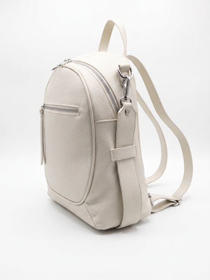Structured Backpack in Genuine Dollaro and Croco Leather - Made in Italy - Art. 26088