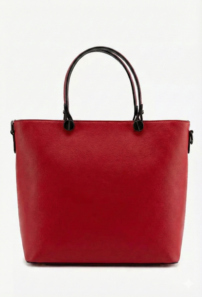 Structured Handbag in Genuine Ruga Leather - Made in Italy - Art. 25389