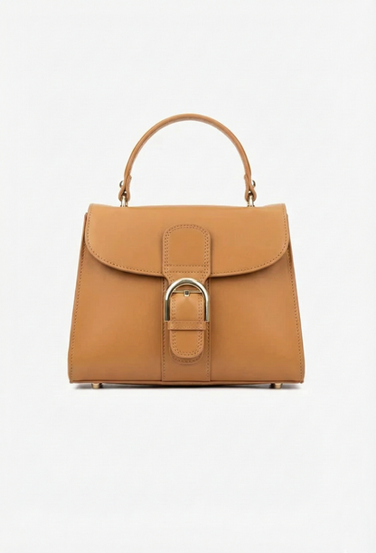 Structured Crossbody Bag in Genuine Dollar Leather - Made in Italy - Art. 25368