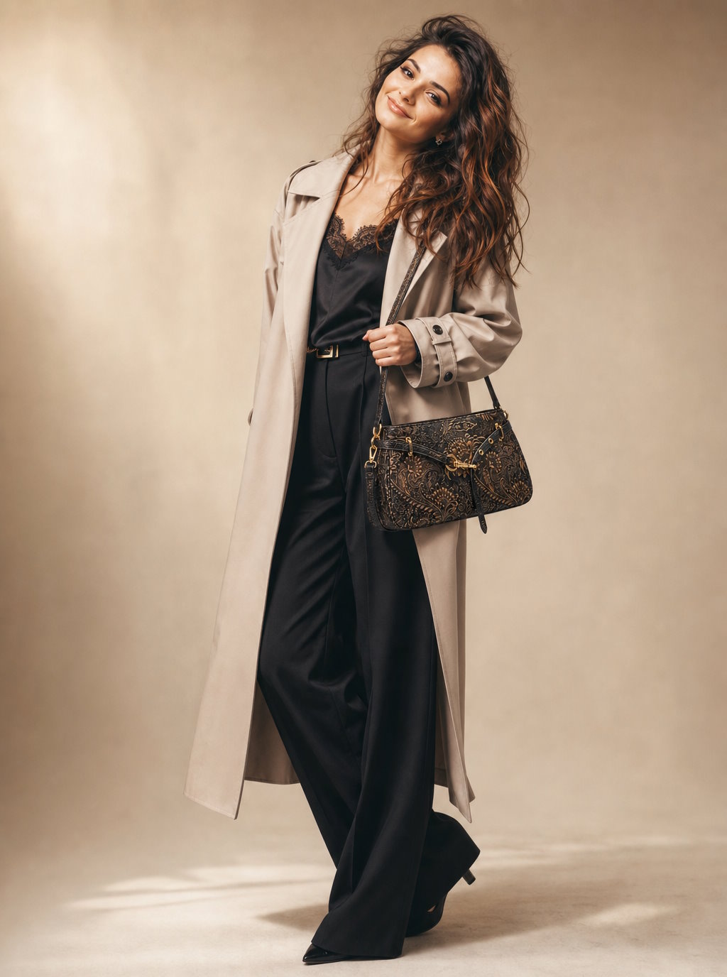 Soft Handbag and Crossbody Bag in Genuine Printed Suede Leather - Made in Italy - Art. 26107