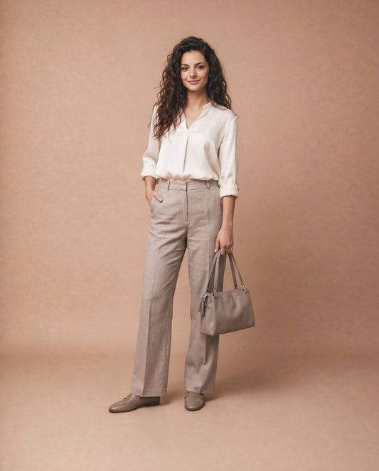 Soft Handbag in Genuine Dollaro Leather - Made in Italy - Art. 26091