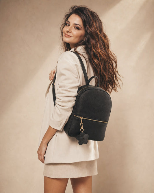Soft Backpack in Genuine Dollaro Leather - Made in Italy - Art. 26113