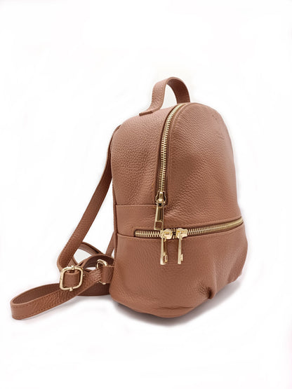 Soft Backpack in Genuine Dollar Leather - Made in Italy - Art. 24004