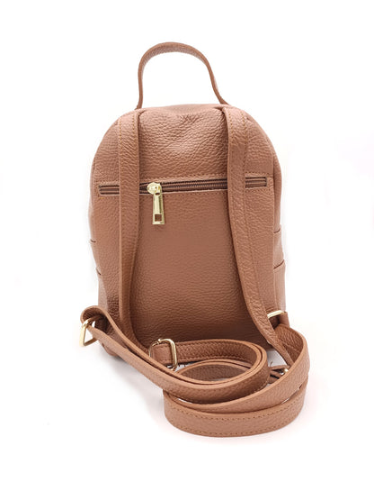 Soft Backpack in Genuine Dollar Leather - Made in Italy - Art. 24004
