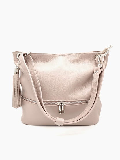 Soft Crossbody Bag in Genuine Dollar Leather - Made in Italy - Art. 24008