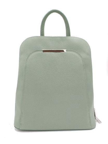 Structured Backpack in Genuine Dollar Leather - Made in Italy - Art. 24007