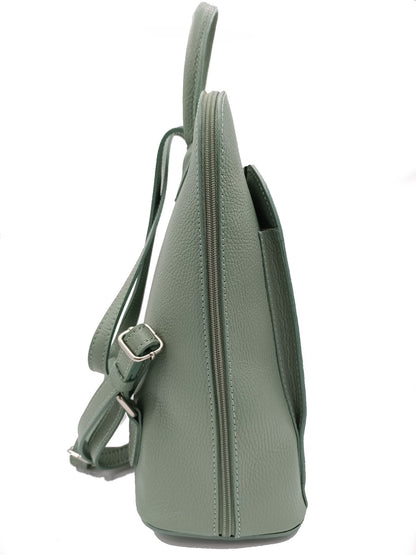 Structured Backpack in Genuine Dollar Leather - Made in Italy - Art. 24007