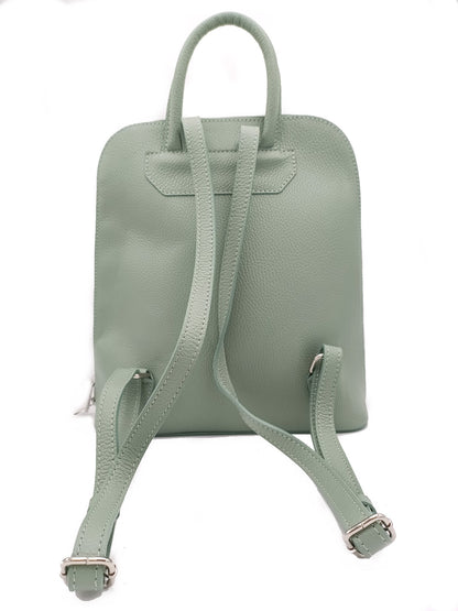 Structured Backpack in Genuine Dollar Leather - Made in Italy - Art. 24007