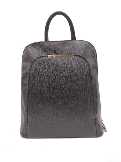 Structured Backpack in Genuine Dollar Leather - Made in Italy - Art. 24007