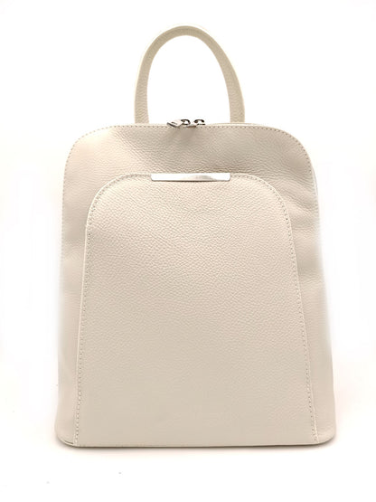 Structured Backpack in Genuine Dollar Leather - Made in Italy - Art. 24007