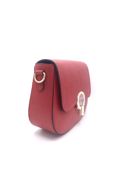 Structured Crossbody Bag in Genuine Dollar Leather - Made in Italy - Art. 24011