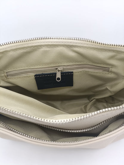 Genuine leather shoulder bag Made in Italy