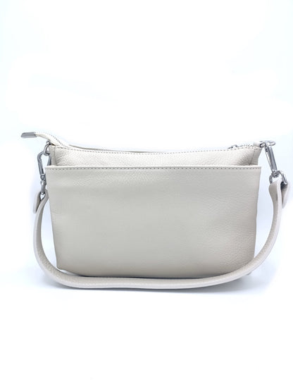 Genuine leather shoulder bag Made in Italy