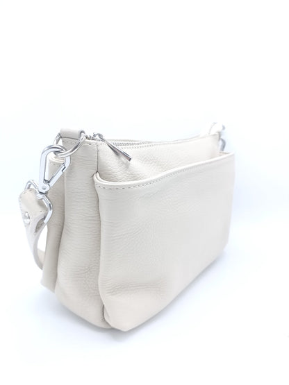 Genuine leather shoulder bag Made in Italy