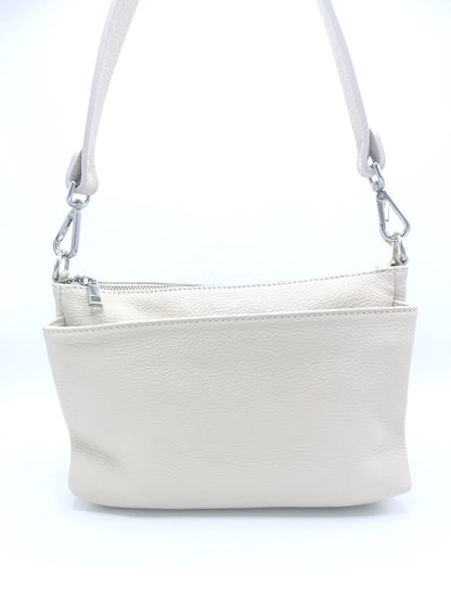 Genuine leather shoulder bag Made in Italy