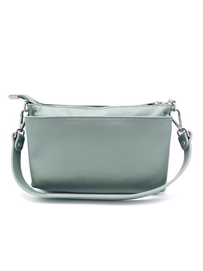 Genuine leather shoulder bag Made in Italy