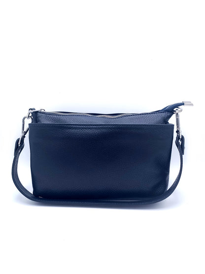 Genuine leather shoulder bag Made in Italy