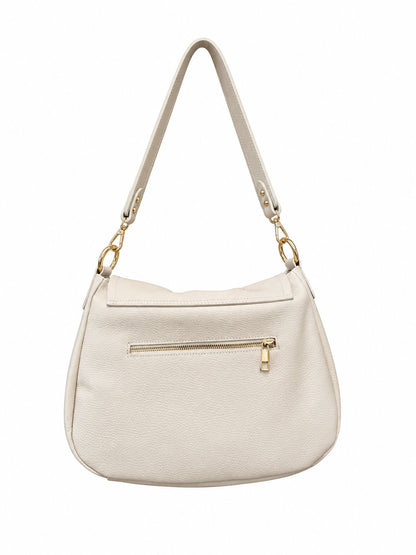 Soft Shoulder Bag in Genuine Dollaro Leather - Made in Italy - Art. 26164