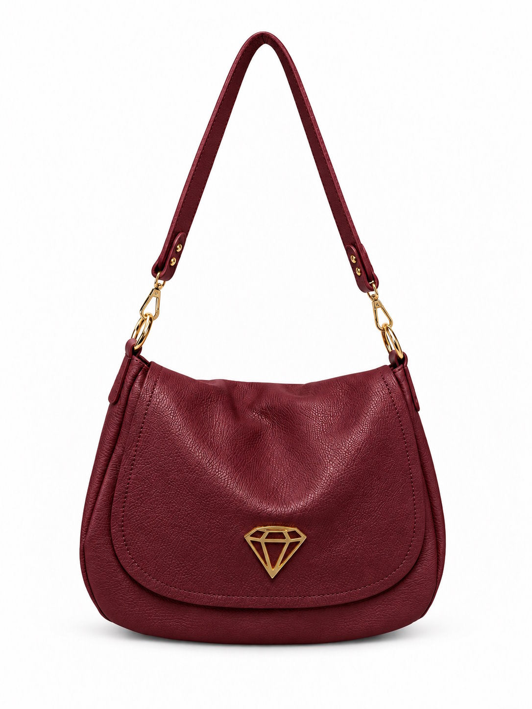 Soft Shoulder Bag in Genuine Dollaro Leather - Made in Italy - Art. 26164