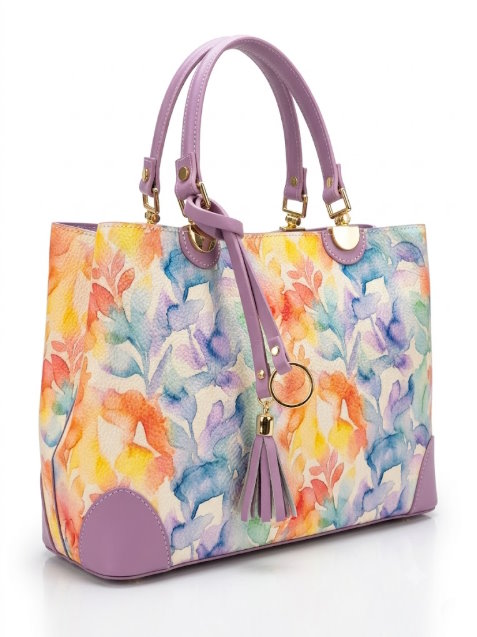 Structured Handbag in Genuine Dollaro Leather - Made in Italy - Art. 26121