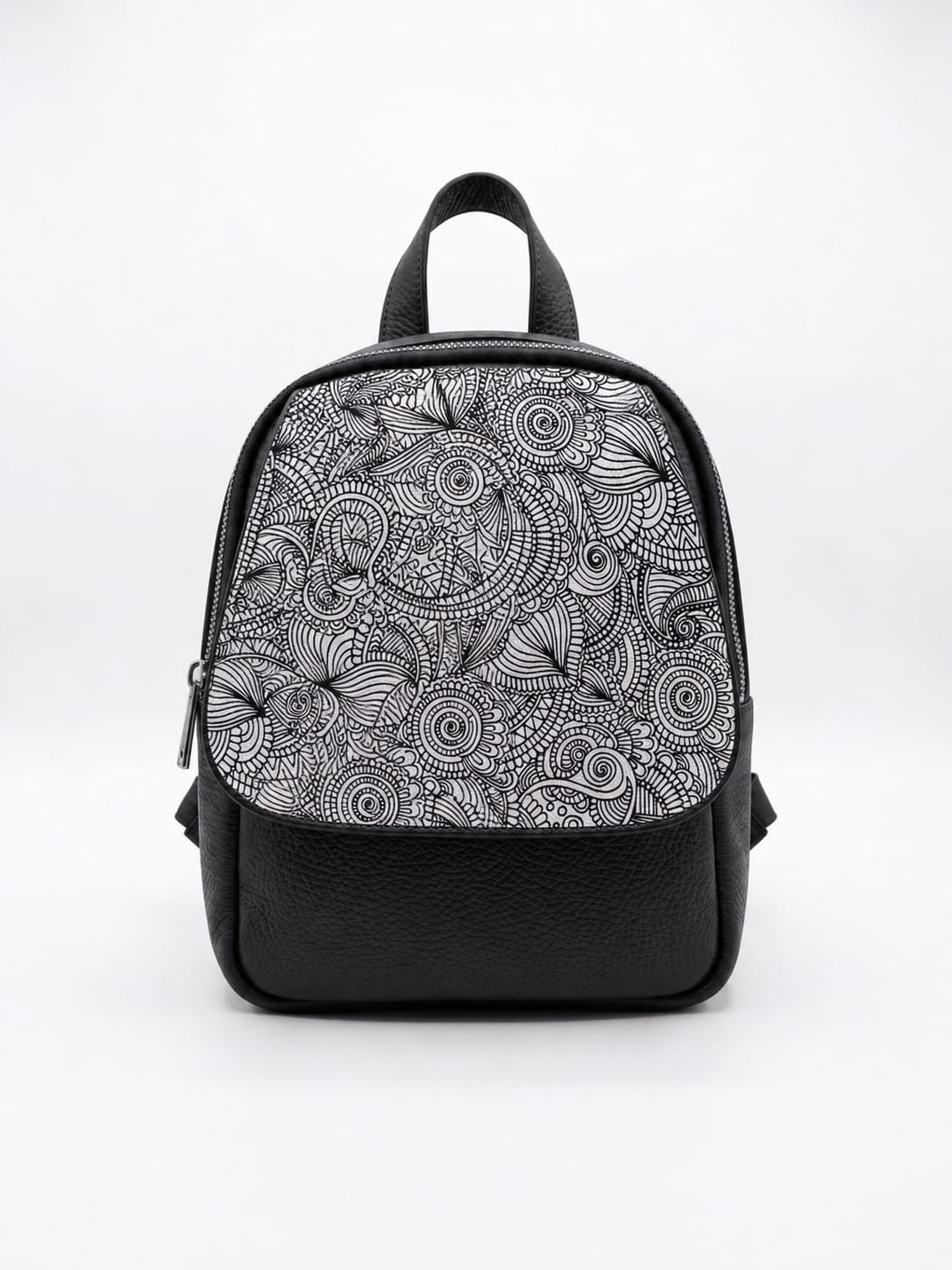 Soft Backpack in Genuine Dollaro and Laser-treated Leather - Made in Italy - Art.26145