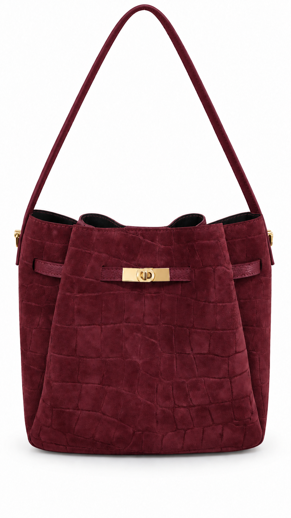 Soft Handbag in Genuine Printed Suede Leather - Made in Italy - Art. 26151