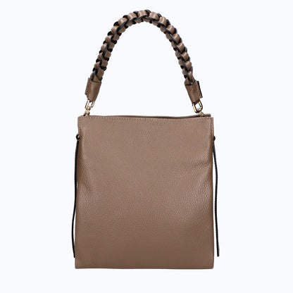 Structured Handbag in Genuine Dollar Leather - Made inj Italy - Art. 24020