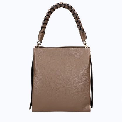 Structured Handbag in Genuine Dollar Leather - Made inj Italy - Art. 24020