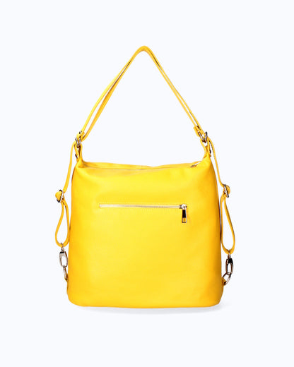 Soft Handbag and Backpack in Genuine Dollar Leather - Made in Italy - Art. 24018