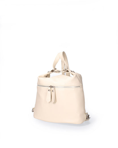 Soft Handbag and Backpack in Genuine Dollar Leather - Made in Italy - Art. 24017