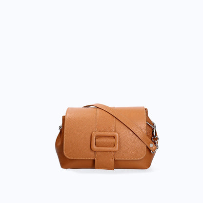 Structured Crossbody in Genuine Dollar Leather - Made in Italy - Art. 24012